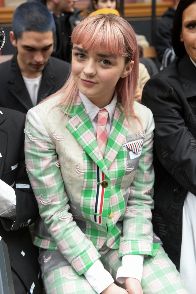 Maisie Williams at the Thom Browne show