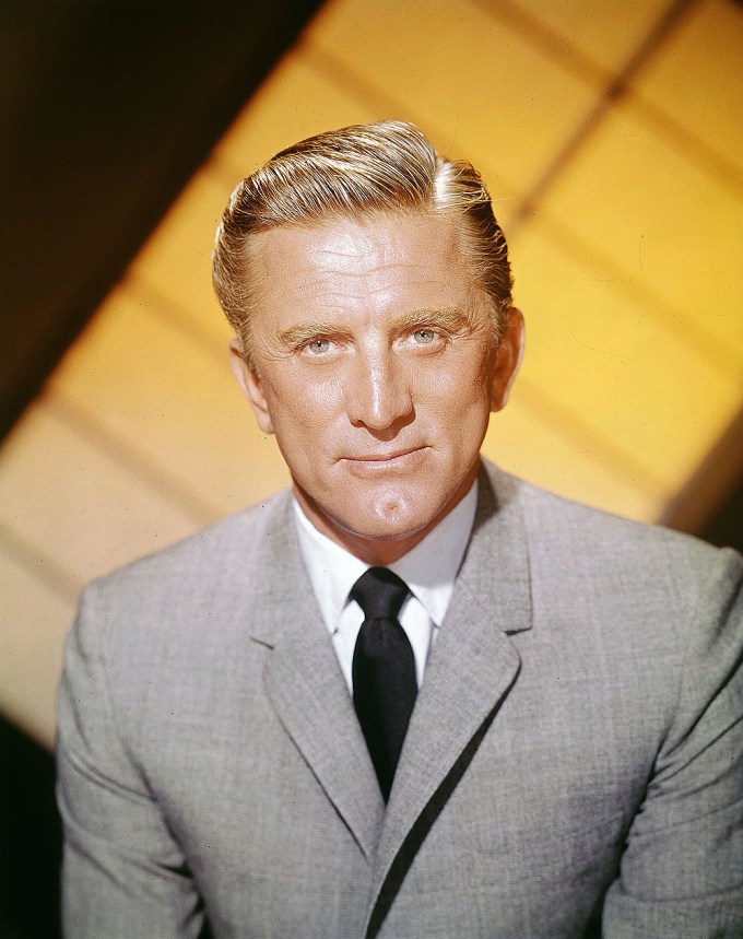 Kirk Douglas poses for the camera