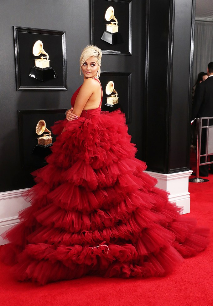 Bebe Rexha Wearing A Monsoori Gown At 2019 Grammys