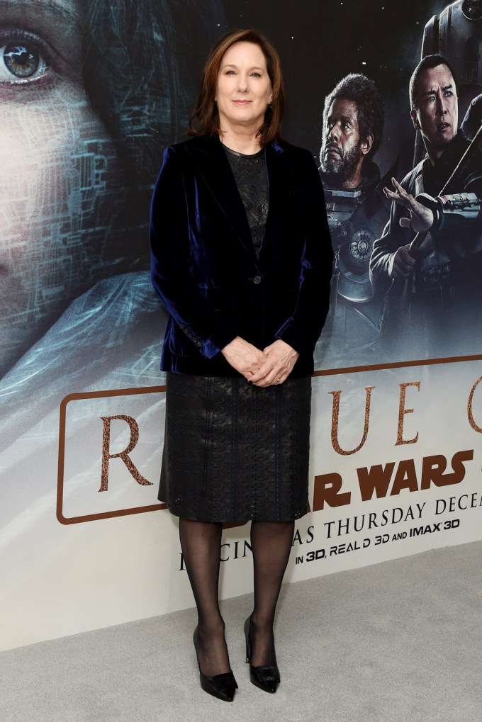 Kathleen Kennedy Hits The ‘Rogue One’ Red Carpet