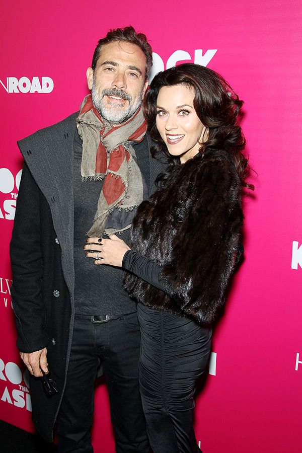 Hilarie Burton & Jeffrey Dean Morgan step out on a chilly night