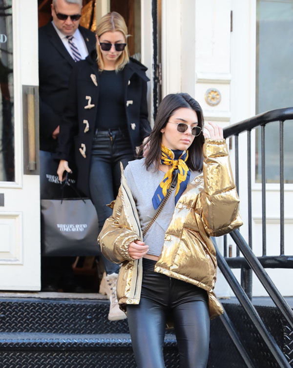 Kendall Jenner & Hailey Baldwin Out Shopping In NYC