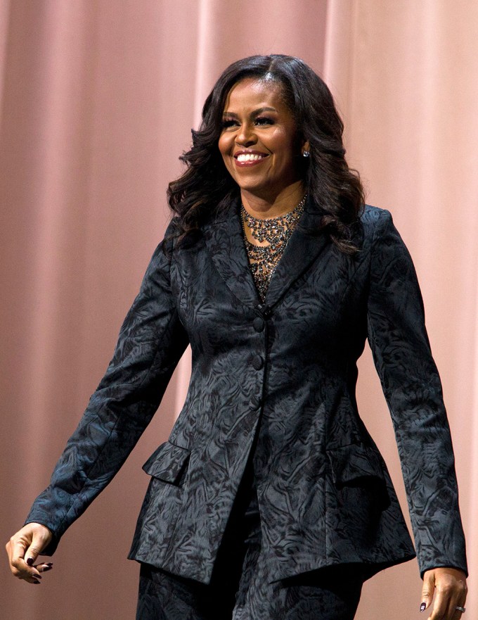 Michelle Obama On Her Book Tour In Washington