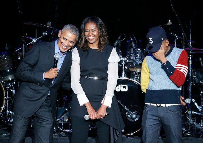 Barack & Michelle Obama at the Obama Summit