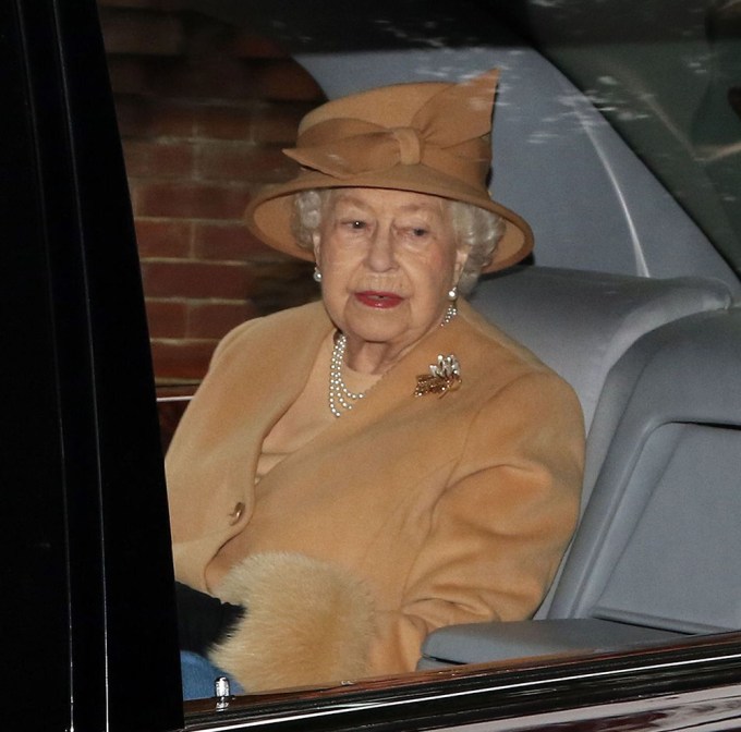 Queen Elizabeth II At Sunday Morning Service At St. Mary Magdalene Church