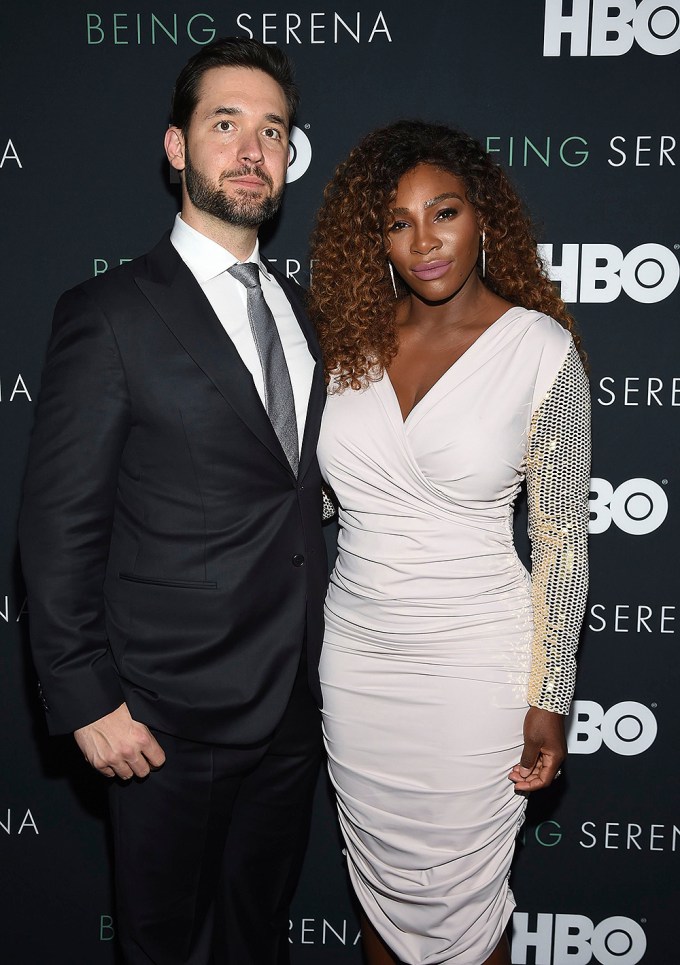 Alexis Ohanian & Serena Williams at a premiere
