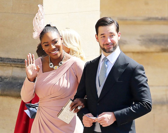 Alexis Ohanian & Serena Williams at the royal wedding