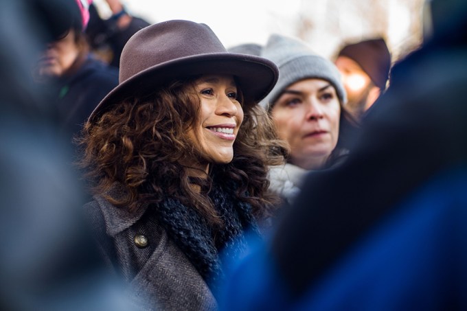 Rosie Perez at the 2018 Women’s March in NYC
