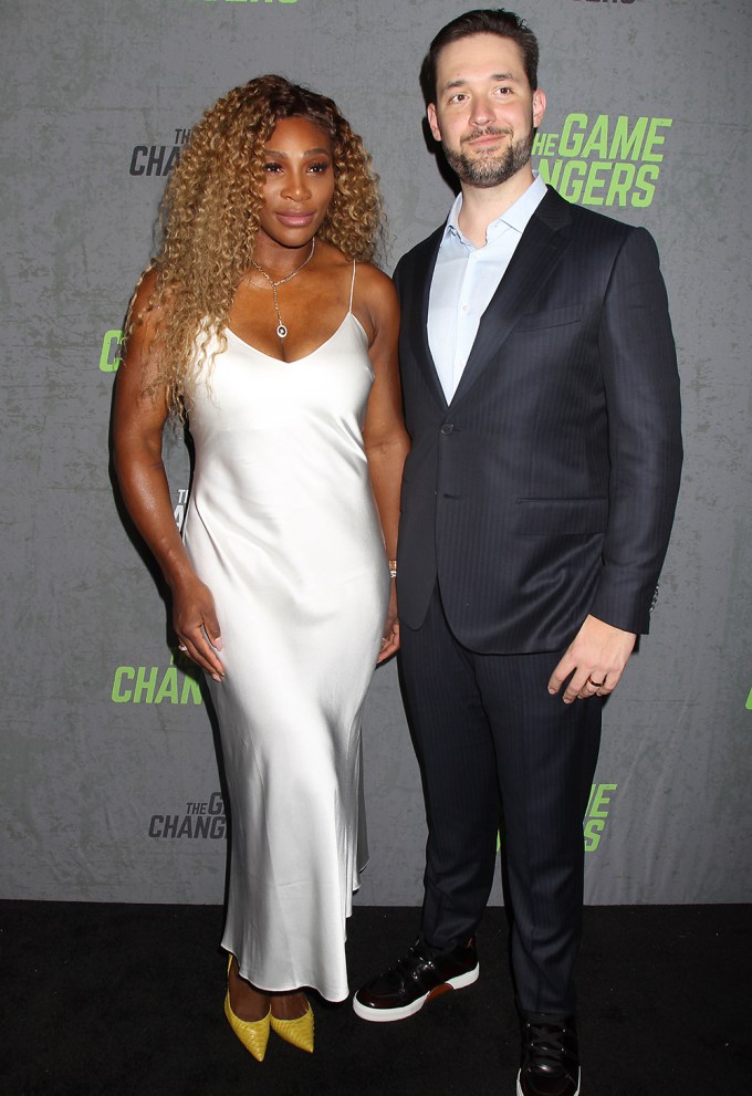 Serena Williams & Alexis Ohanian at the New York red carpet premiere of ‘The Game Changers’