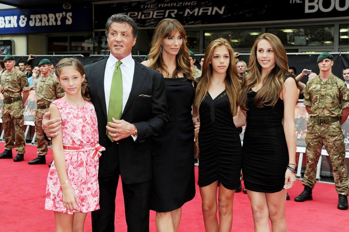 The Stallone Family At Tthe ‘Expendables 2’ Premiere