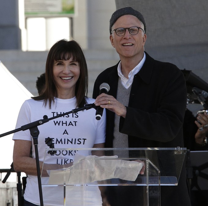 Ted Danson & Mary Steenburgen at the 2018 Women’s March in LA
