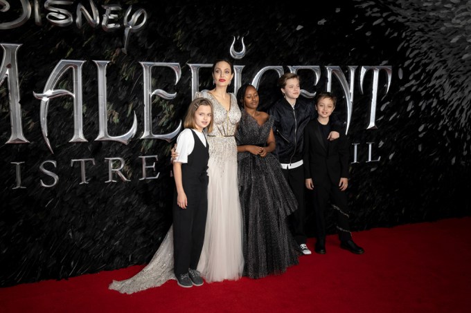 The family at the ‘Maleficent Mistress of Evil’ Premiere in London