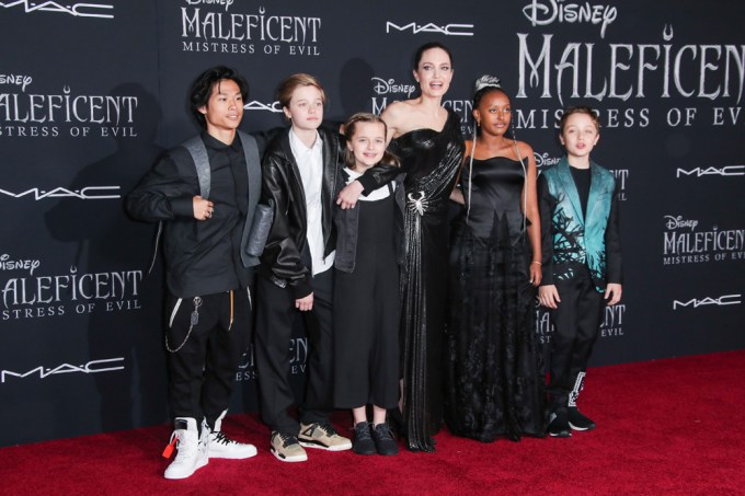 The family at the ‘Maleficent: Mistress of Evil’ film premiere in Los Angeles