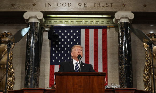 US President Donald J. Trump address Joint Session of Congress, Washington, USA – 28 Feb 2017