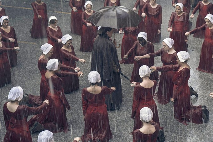 The Handmaids With Aunt Lydia