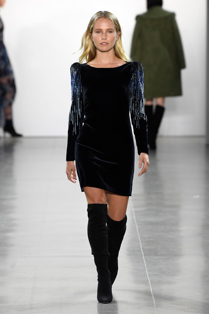 Sailor Brinkley-Cook Struts Her Stuff On The Catwalk In Thigh High Boots