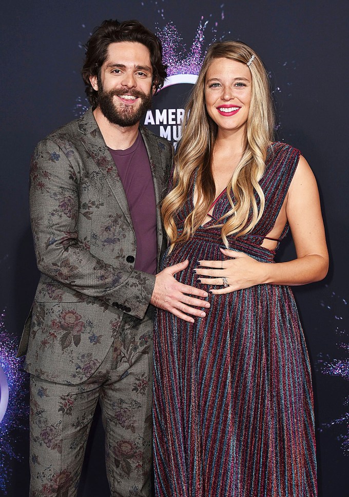 Thomas Rhett & Lauren Akins At The 2019 American Music Awards