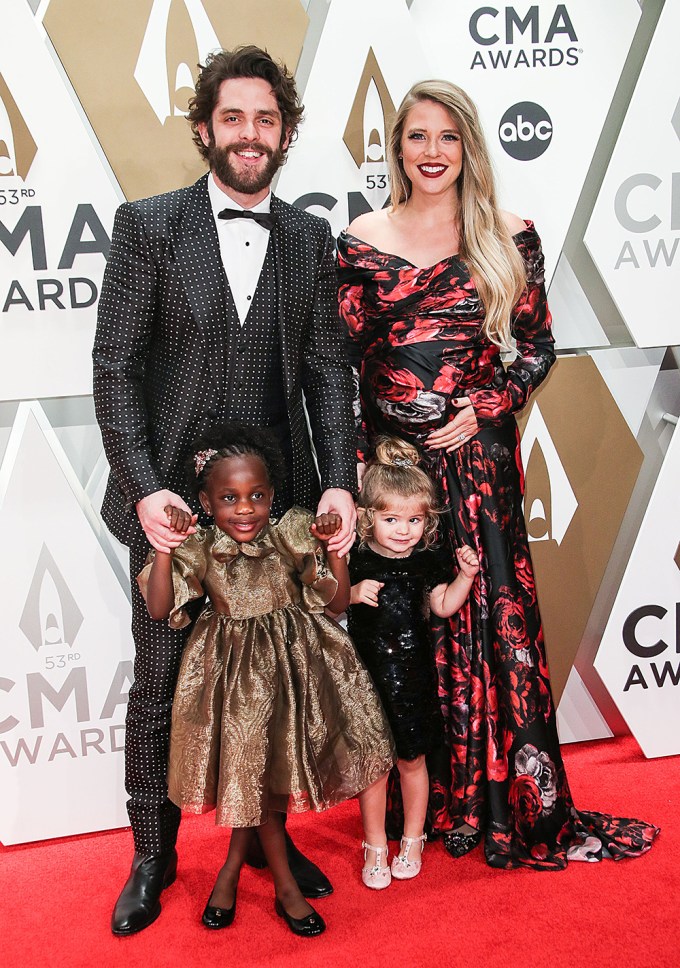 Thomas Rhett & Family At The 53rd Annual CMA Awards