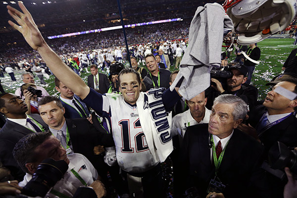 Tom Brady After Winning Super Bowl XLIX