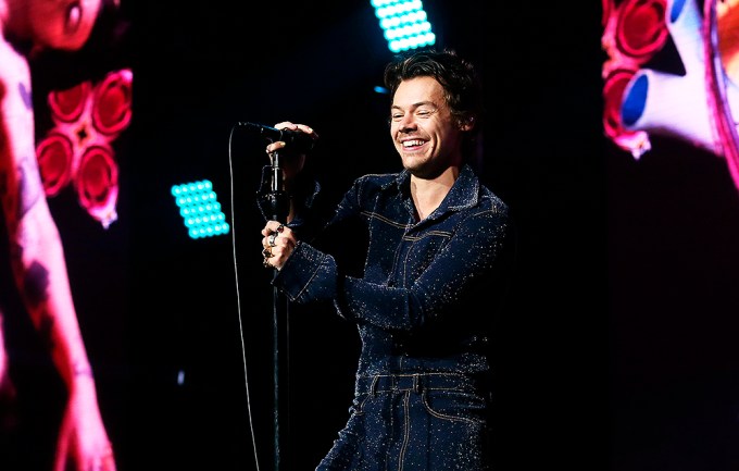 Harry Styles Smiling Onstage