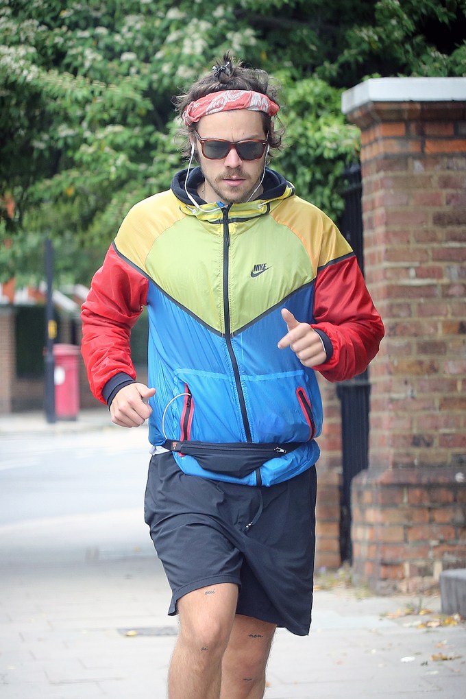 Harry Styles On A Jog In London