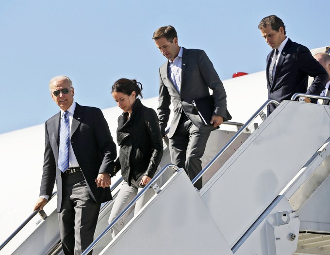Hunter Biden Exiting A Private Plane