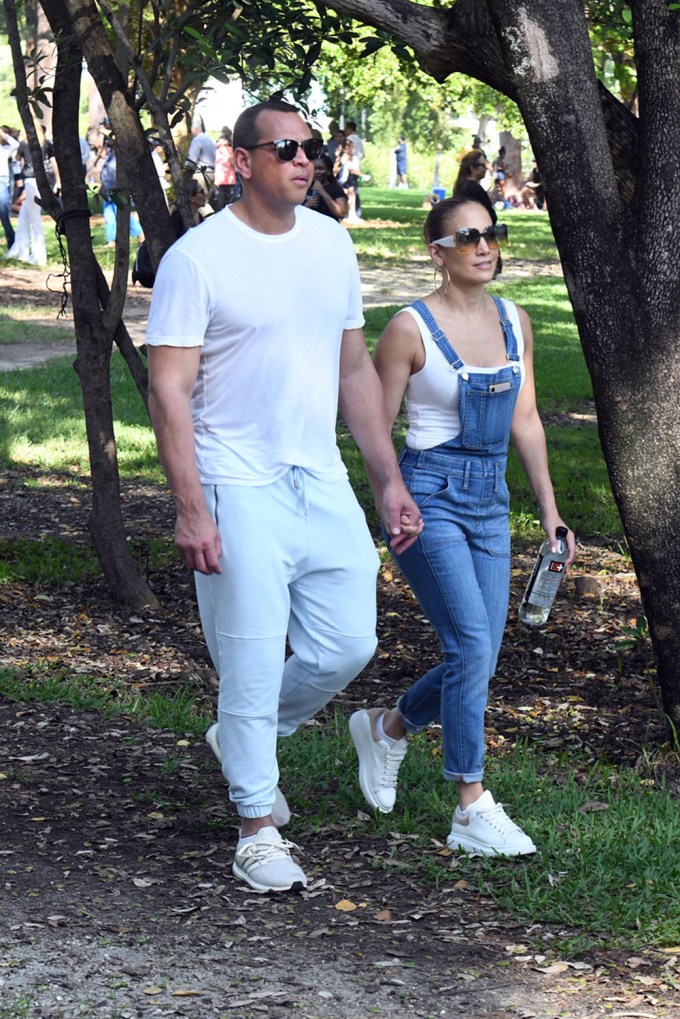 Jennifer Lopez & A-Rod Support Daughter At Her Cross Country Event