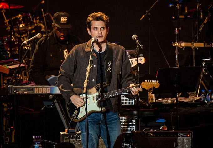 John Mayer performs at Mac Miller: A Celebration of Life