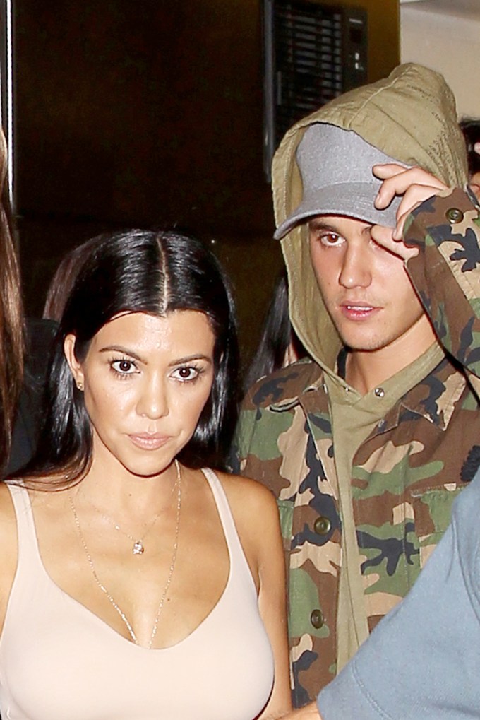 Kourtney Kardashian & Justin Bieber Out And About In West Hollywood