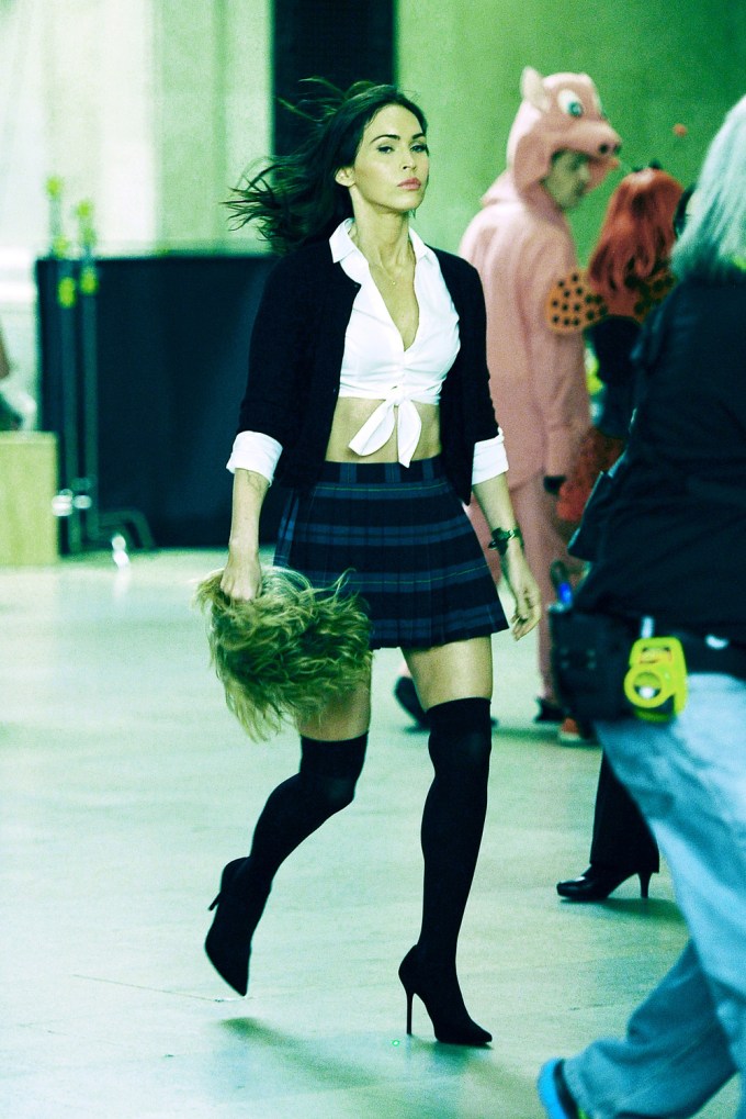 Megan Fox In A School Girl Outfit