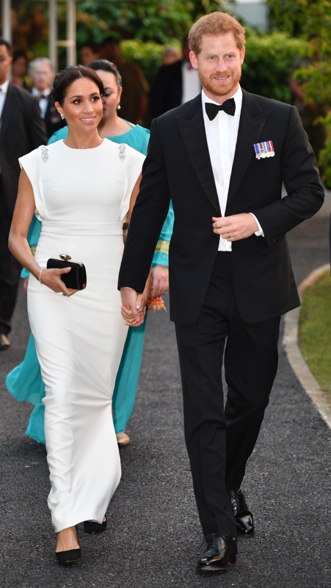 Prince Harry and Meghan Markle on their tour of Tonga