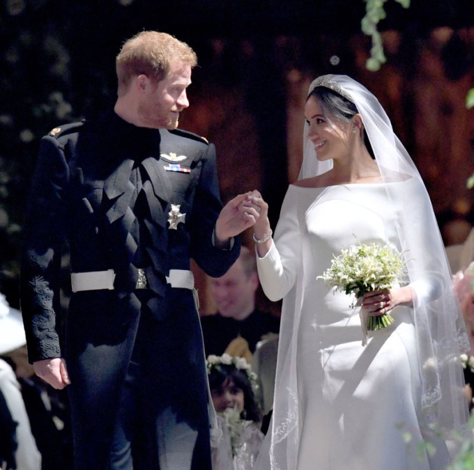 Meghan Markle & Prince Harry at their wedding ceremony