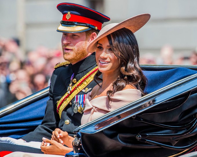 Meghan Markle & Prince Harry at the Trooping the Colour ceremony