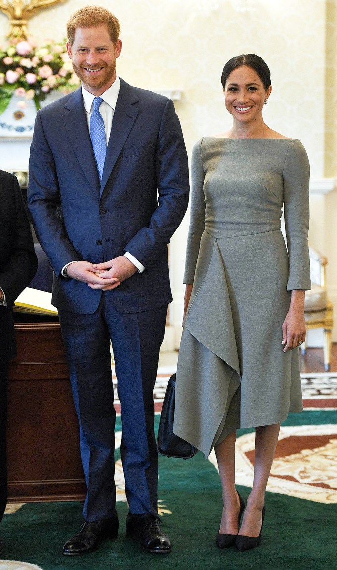 Prince Harry & Meghan Markle pose in Dublin