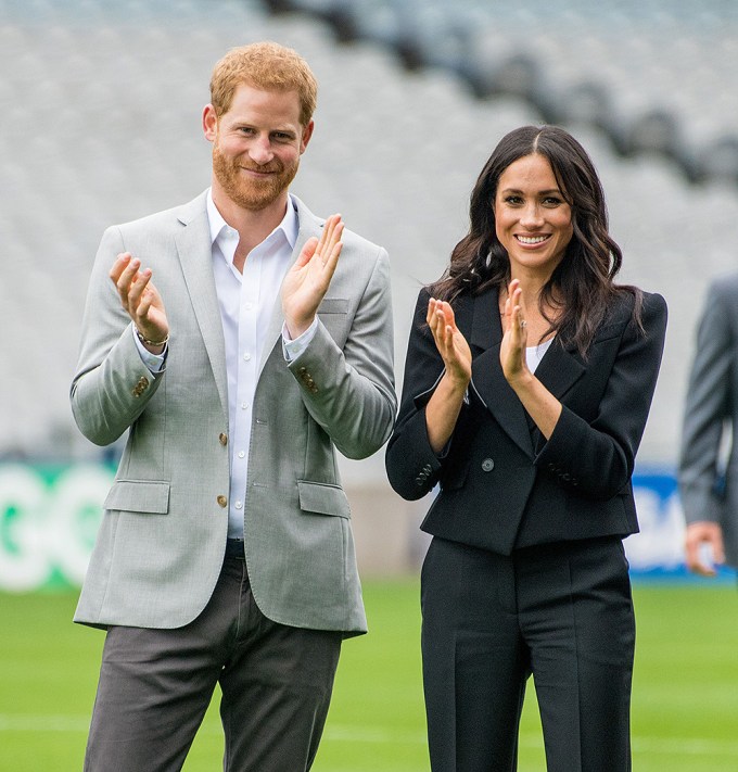 Prince Harry & Meghan Markle clapping