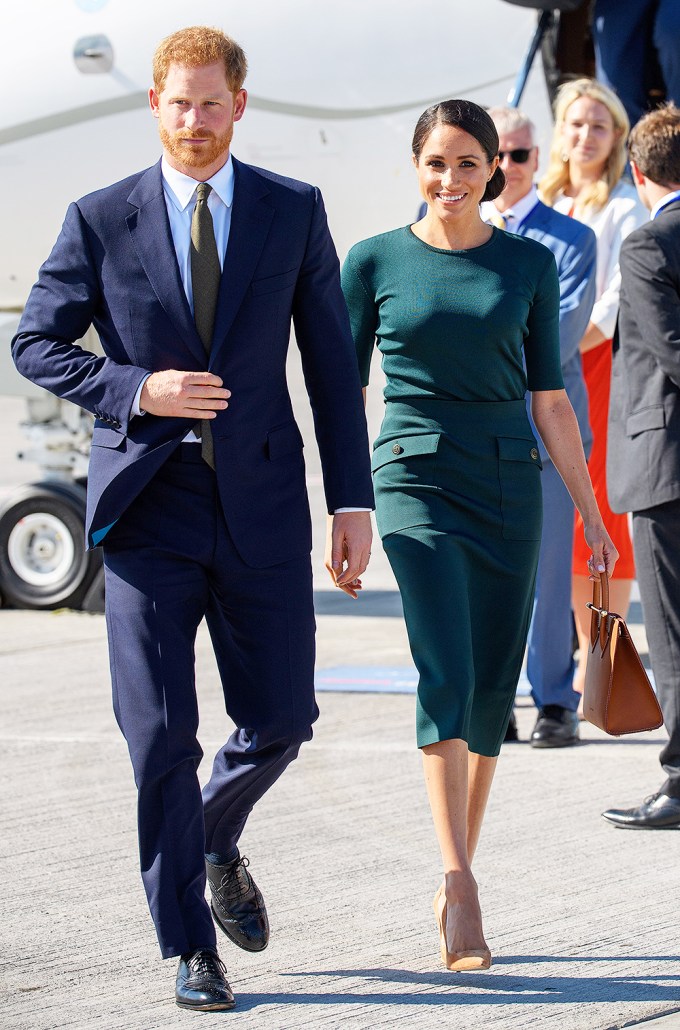 Prince Harry & Meghan Markle walking in Ireland