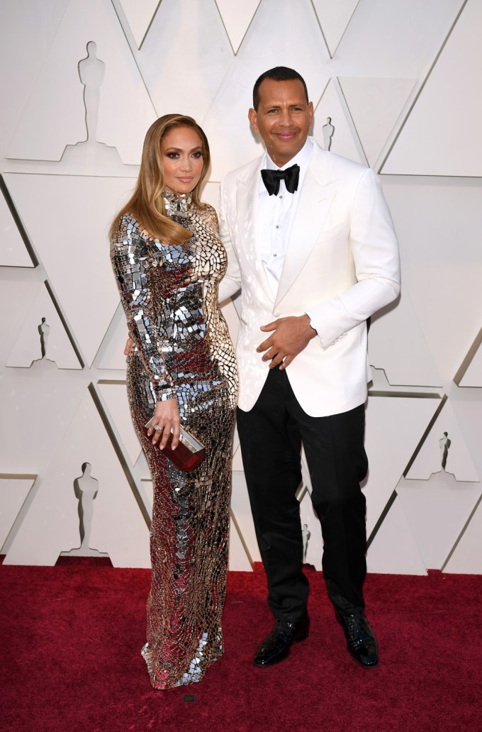 Jennifer Lopez & Alex Rodriguez At The Oscars