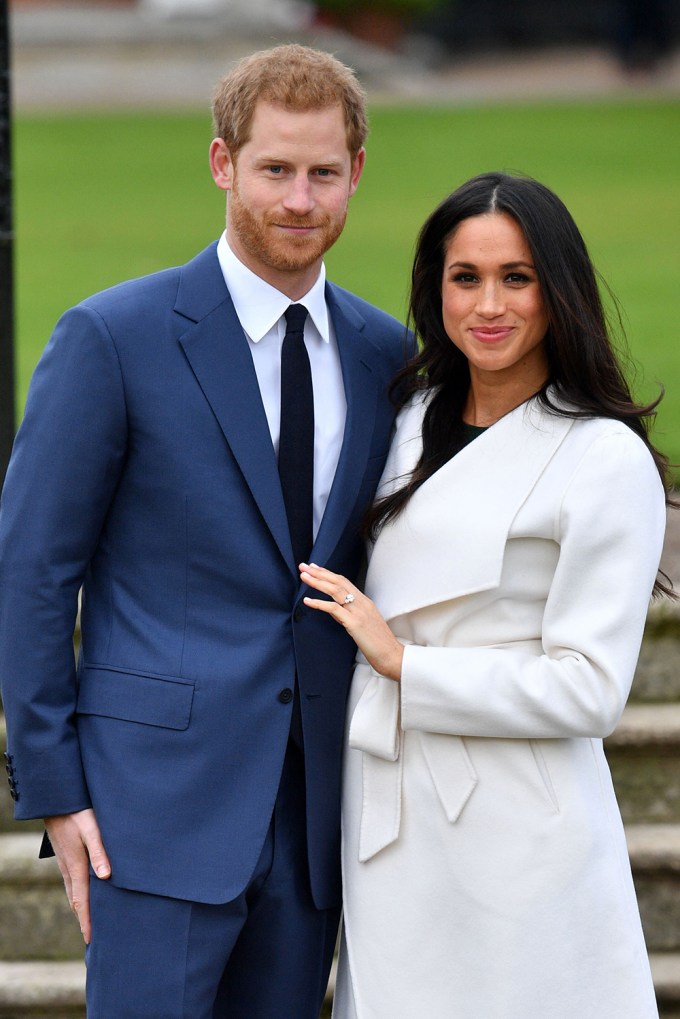 Meghan Markle & Prince Harry look thrilled to announce their engagement