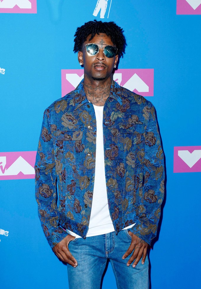 21 Savage Arrives At The MTV Video Music Awards
