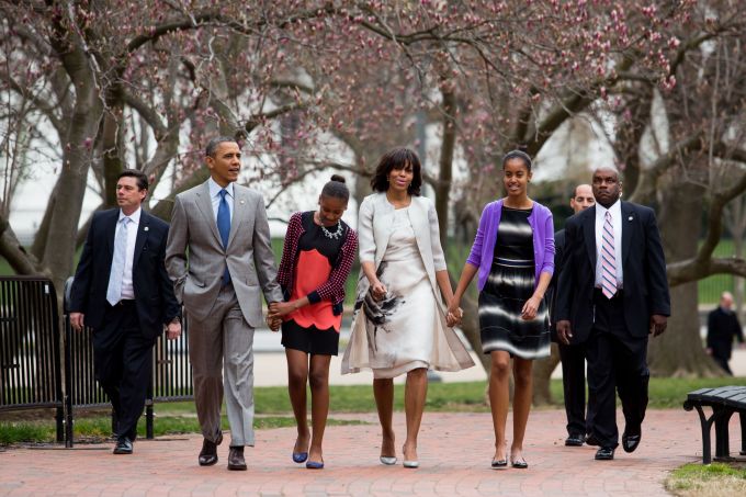 President Obama and family attend Easter Sunday Mass at St John’s Episcopal Church, Washington DC, America – 31 Mar 2013