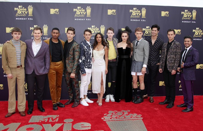 The cast of ’13 Reasons Why’ at the MTV Movie & TV Awards