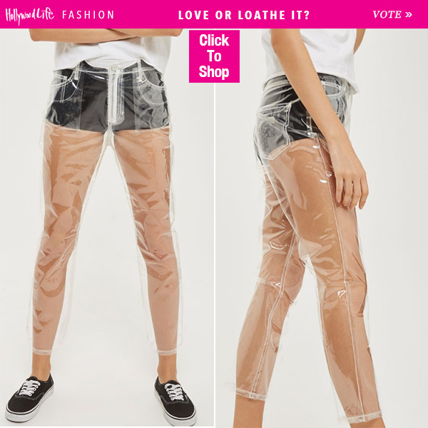 See-through plastic pants are now considered 'Pretty' now