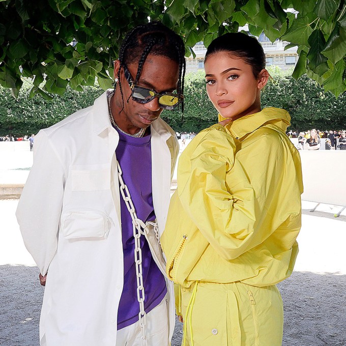 Kylie Jenner & Travis Scott Couple Up At Fashion Week