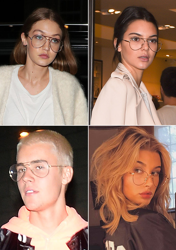 Wire Frame Glasses: How To Wear Them Like Kendall Jenner, Justin Bieber &  More – Hollywood Life