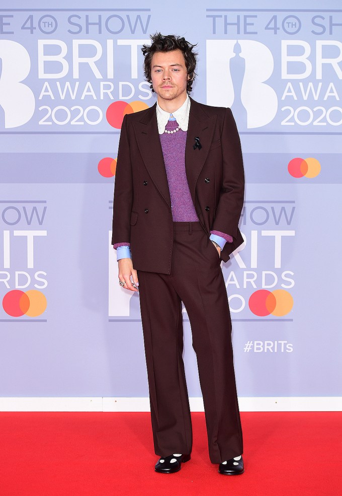 Harry Styles at the 2020 Brit Awards