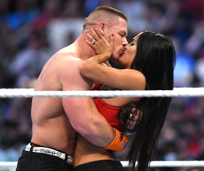 John Cena & Nikki Bella At WWE’s WrestleMania 33
