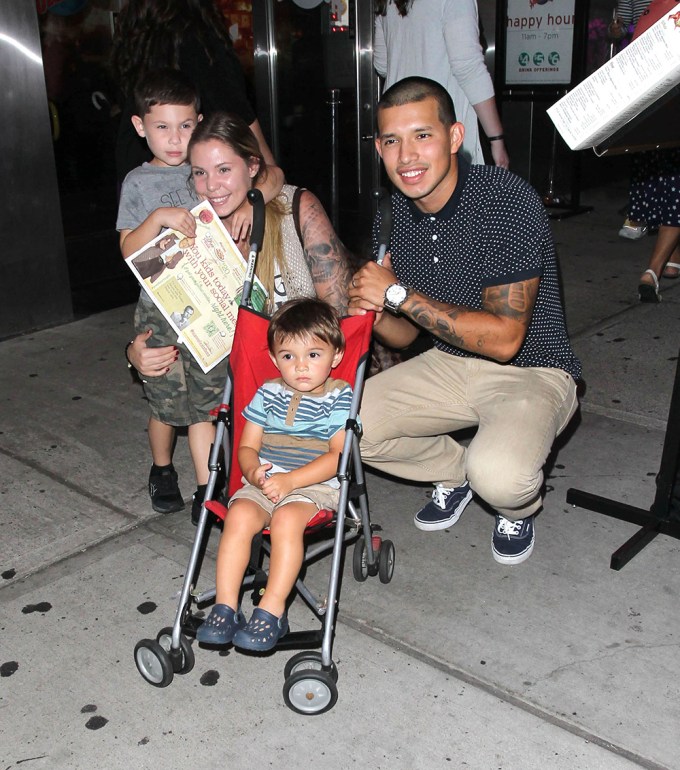 ‘Teen Mom’ stars Kailyn Lowry and Javi Marroquin in Times Square