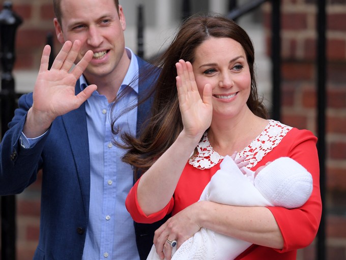 Prince William, Kate Middleton, and Prince Louis