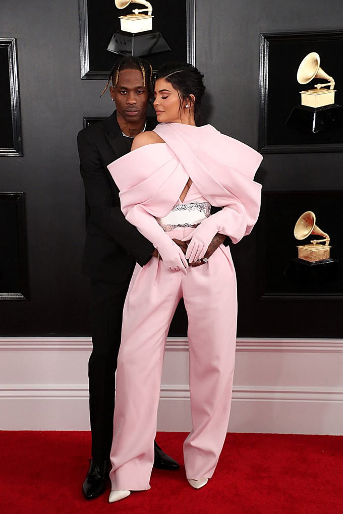 Kylie Jenner & Travis Scott Couple Up At The Grammys