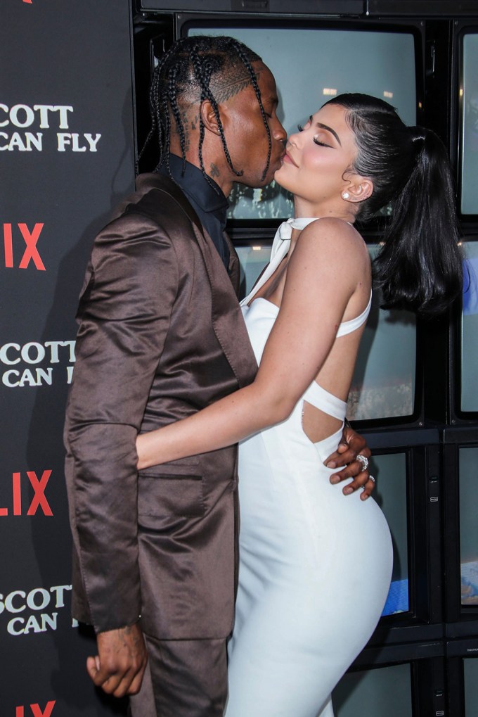 Travis Scott Kissing Kylie Jenner